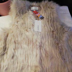 Hearthloom  Faux -Fur Bardot Vest
